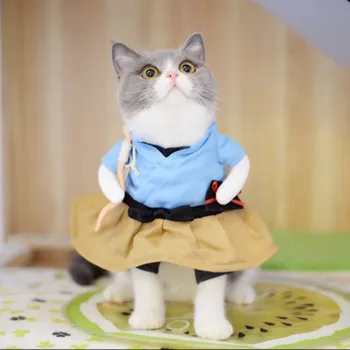 Smiješno Odijelo Mačke i Psi Uniforma Odijelo Odjeća za mačke Odijelo Odjeća za štence dressing up Odijelo Večernja Odjeća Za Mačke Cosplay Odijevanje