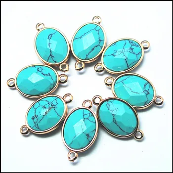 Socharming 10 kom. prirodni dragulj priključci nakit za ženske narukvice DIY pribor 13x18 mm,16 mm 15x20 mm veleprodaja