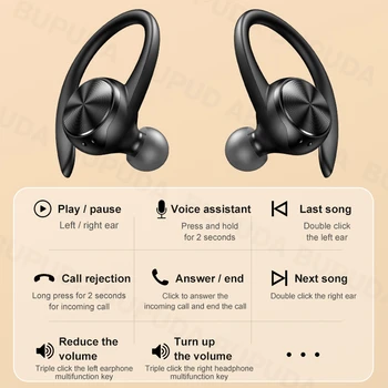 Sportski Bežične Bluetooth Slušalice s mikrofonom IPX5 Vodootporan Kuke za uši Bluetooth Slušalice HiFi Stereo Glazbe Slušalice za telefon