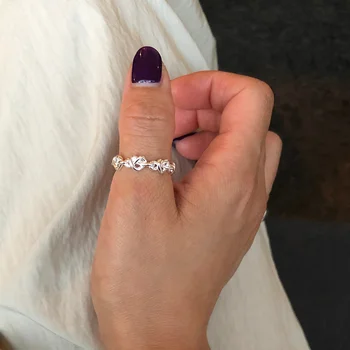 Srebro 925 sterling Минималистичные Podesivi Prsten Pokloni za žene Dizajnerske Gotički Vjenčano prstenje 2021 Trend Pribor Fin nakit