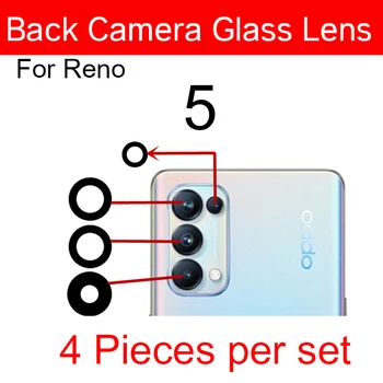Stakleni Objektiv Stražnje Kamere Za Oppo Reno 5 Pro + 5Pro 5Pro+ Plus Glavni Objektiv Stražnju Kameru s Rezervnim Dijelovima za Ljepilo