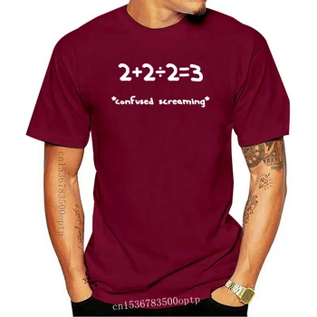 Studenti I Matematike Zbunjeni Mem Smiješno Učitelj Matematike Crna Majica S-3Xl Slobodnog Veličine Majica