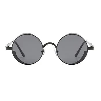 Sunčane naočale u stilu steampunk Brand-dizajner Muškarci Žene Vintage Metal Punk Okrugle Sunčane naočale UV400 nijanse