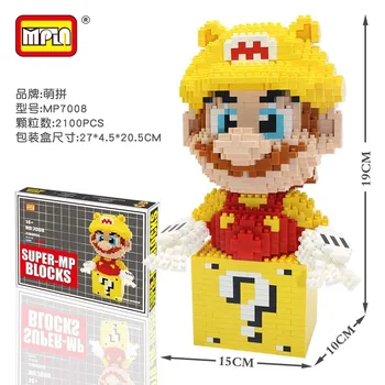 Super je Marija Dovela Figurice Model Gradivni Blokovi Crtani Anime Mareal Bros Yoshi Prikupljeni Mini-Cigle Juguetes Igračke za djecu