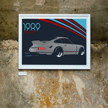 Super Jednostavan Carrear 3.8 1989 Starinski Auto Utrke Poster Ispis Na Platnu Slikarstvo Home Dekor Zidno Slikarstvo Za Dnevni Boravak