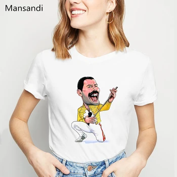 T-shirt Freddie Mercury ženski ljeto vrhovima The Queen Band majice femme harajuku košulja ženska t-shirt tumblr odijevanje