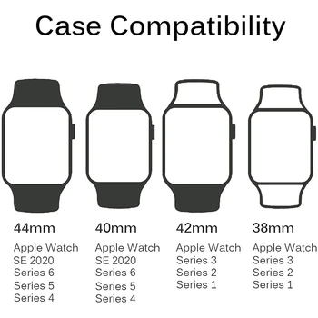 Tanak TPU Branik Guma futrola TPU Zaštitna Čvrsta Torbica za Apple Watch 6 5 4 3 2 1 40 mm 44 mm Zaštitni poklopac ekrana Iwatch 42 mm