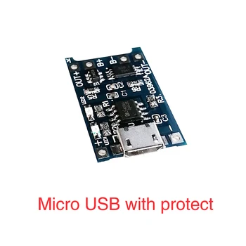 Tip-c/Mikro/Mini USB 5v 1A 18650 TP4056 Litij Baterija Punjač Modul Naknada Za Punjenje Sa Zaštitom Dvostruke Funkcije 1A