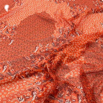 Tkanina od poliestera sa cvjetnim ispis iz Жоржета Tanka ženska odjeća Na obloge Modne tkanine za šivanje Haljine Na Metar
