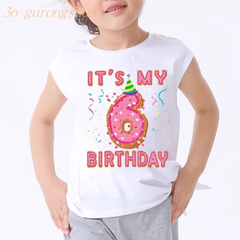 To je moja majica Dječja majica Broj 1 2 3 4 5 6 9 Poklon za rođendan Sretan rođendan Dječji slova Slatka Majice Odjeća po cijeloj površini za dječake i djevojčice