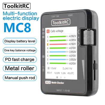 ToolkitRC MC8 Mini-Veličina Provjera ćelija 32-Bitna Baterija Мультиконтроллер PWM izlaz PPM Čitanje SBUS S brzim punjenja USB-C
