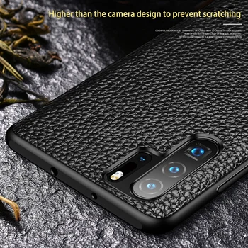 Torbica za telefon Huawei Nova 3 3i 3e 4e 5T 6 se 7i P Smatr 2019 P10 Torbica od prave Kože s teksturom Liči od prirodne Kože