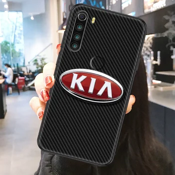 Torbica za telefon s logotipom KIA za Xiaomi Redmi Note 7 7A 8 8T 9 9A 9S 10 K30 Pro Ultra-mat crna silikonska torbica prilično Etui