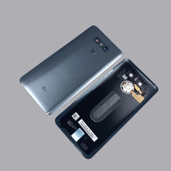 Touch ID Original za LG G6 LS993 US997 VS998 H870 H871 H872 H873 Telo Stražnje Staklo Poklopac pretinca za baterije + Staklo objektiva kamere + Naljepnica