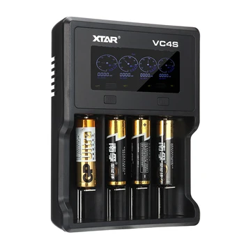Trajni VC4S Baterija LCD Punjač Za 18650 Li-Ion punjiva Ni-MH 4-Ležište W USB Kabel se Automatski Isključuje Napajanje Kada je baterija Potpuno Napunjena