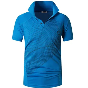Traper muške Sportske Majice Polo Polo Polo Polo Golf Tenis Badminton Suhi Stil Kratkih Rukava LSL244 Plava