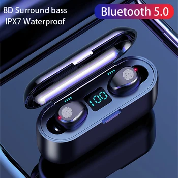 TWS 5.0 Bežične Bluetooth Slušalice 2500mAh Stalak za punjenje Kutija 9D Bežične Stereo Slušalice Sportske Vodootporne Slušalice Slušalice