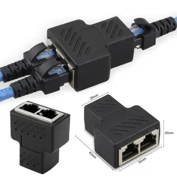 Univerzalni Adapter Produžni kabel Ethernet Kabela za Lokalnu Mrežu Razdjelnik za Povezivanje s Internetom RJ45 Razdjelnik Kabel za Kontaktni Modularni Utikač