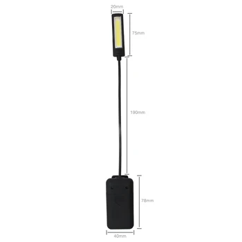 Uranusfire USB led lampe za COB LED 3 Načina Punjiva mini svjetiljka sa stegom za Žarulje