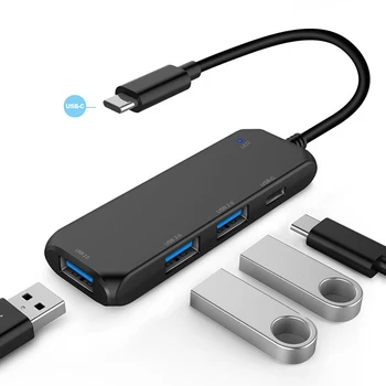 USB C HUB Tip C Fan-USB3.0/2.0 S USB-C velike brzine Prijenosa Podataka PD Punjenje Za laptop Macbook Air Pro USB-A Hub