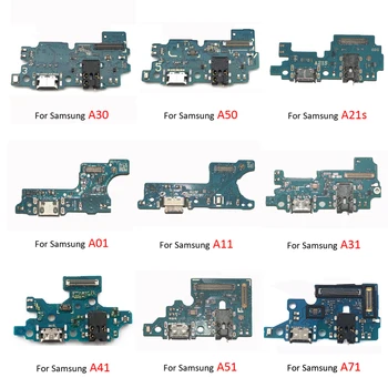USB Punjenje je ploča Docking port Za Samsung Galaxy A51 A71 A30 A50 A01 A11 A21s A31 A41 Novi Stalak Naknada Fleksibilan Kabel s tako da je čip okrenut