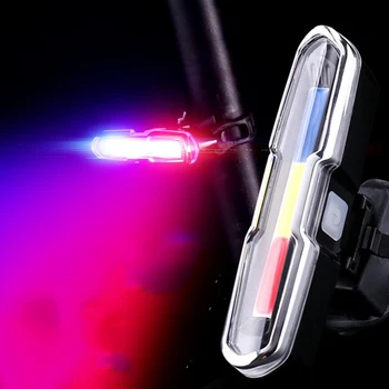 USB Punjiva Prednji Stražnji Biciklistička Fenjer Litij Baterija Stražnje LED svjetlo za bicikl Biciklistička Kaciga Svjetlo Lampe Nosač Pribor za bicikle