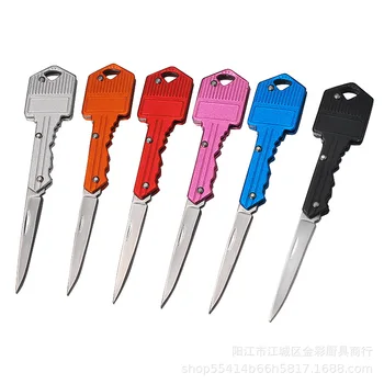 Veleprodaja 5/50 kom. Mini-Ključ Nož Pismo Vanjski Privjesak Za Ključeve Prsten za Privezak Sklopivi Otvarač Džep Paket Preživjeti Gadget Multi Alat