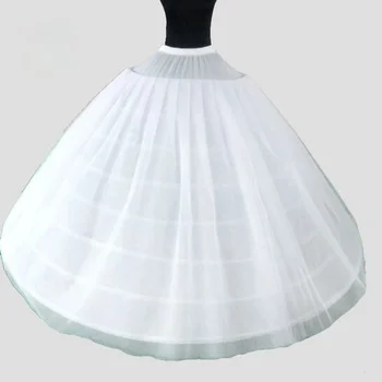 Velike, Široke 8 Obruča 3 Sloja Tila Duge Vjenčanje Ženske Donje suknje Za Gustih Haljine s elastičan struk Krinolina za Vjenčanje magnitude haljine