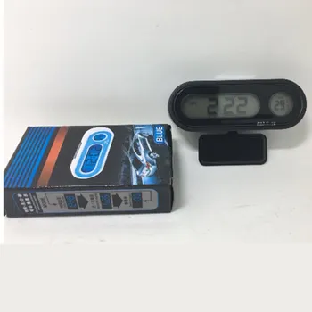 Višenamjenski Digitalni LCD zaslon S Plavim pozadinskim Osvjetljenjem Kolski Sat Termometar Detektor Temperature Vremena Дропшиппинг
