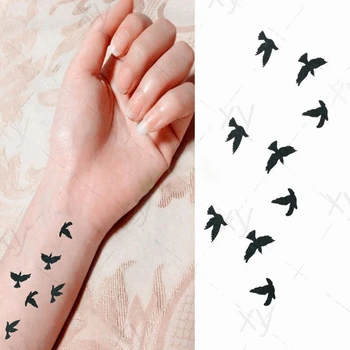 Vodootporne Privremena Tetovaža Naljepnica Lasta Leteća Ptica Životinja Flash-Tattoo Lažna Tetovaža Ruka Noga Zglob Noga Ruka za Muškarce, Žene Djecu