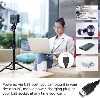 Weeylite 2 kutije USB RGB LED Video Light Kit led rasvjeta ploče za web-kamere/streaming/YouTube/Snimanja na foto-video studio