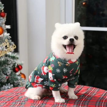 XS-4XL Božićno odjeća za kućne ljubimce, puloveri za pse Chihuahua za male pse, утолщенная zimska odjeća za velike pse, Božićni pulover za mačke Sfinga