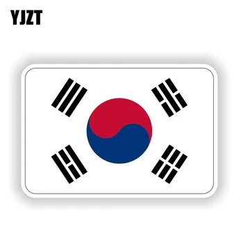 YJZT 11,6 CM*7,6 CM Zastava Južne Koreje Auto Oznaka na vozilu PVC Naljepnica za kućište 6-1753
