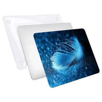 Za Apple MacBook Air Pro Retina 11 12 13 15 / Pro 13 15 16 zaslona osjetljivog na dodir - Torbica za laptop sa čvrstom ljuskom od perja + koža tipkovnice