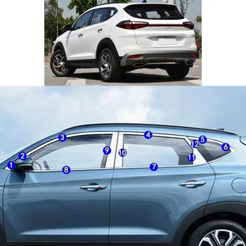 Za Hyundai Tucson 2016 2017 2018 2019 2020 2021 Naljepnica za polaganje automobila Ukras Stalak Prozora Srednji Bollinger Završiti Okvira Haubi