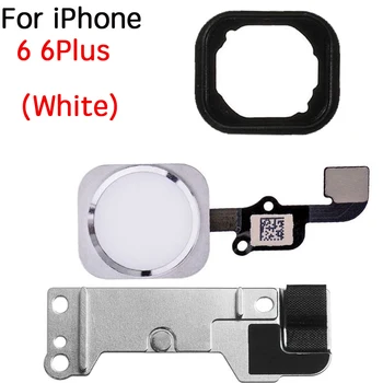 Za iPhone 6 6 Plus 6 s Plus Home Gumb Ključ Fleksibilan Kabel za gorivo Sa Gumenim Prstenom + Metalni Nosač Pomoćni Dio