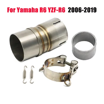 Za ispušnog sustava ispušnih plinova Yamaha Prosječna Priključna cijev Priključni Adapter Šal R6 YZFR6 YZF-R6 2006 2007 2008 2009 2010 2011 do 2017-18