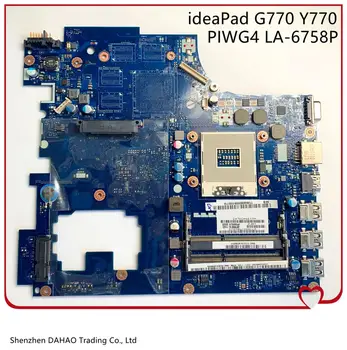 Za Matične Ploče prijenosno računalo Lenovo IdeaPad G770 Y770 PIWG4 LA-6758P Matična Ploča s HM65 DDR3 u Potpunosti Ispitan (Besplatna dostava)