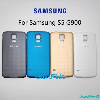 Za SAMSUNG Galaxy S5 G900 G900F G900S G9006V Stražnji Poklopac pretinca za baterije Stražnji Stakleni Poklopac Kućišta Zamijenite Poklopac pretinca za baterije