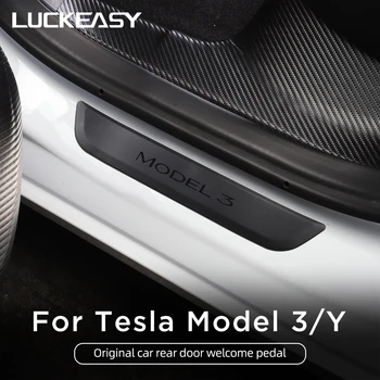 Za Tesla Model 3 Model Y originalni auto dekorativna naljepnica na prag vrata prtljažnika model 3 2022 Pribor Zaštitna traka za stopala