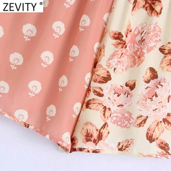 Zevity Nove ženske slatka kolaž cvjetnim printevima Svakodnevne Vruće Kratke hlače-bermuda Ženske šik čipka-up s elastičan struk Pantalone Cortos P1200
