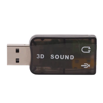 Zvučna Kartica USB USB Audio 5.1 Vanjski 3D USB Zvučna Kartica Audio Adapter za Mikrofon Zvučnik Audio Sučelje Za Prijenosna RAČUNALA Mikro-Podataka