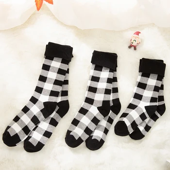 Čarape za roditelje i djecu s Božićnim po cijeloj površini Unisex Odrasli Muškarci Žene Djeca Dječji Duge, pamuk, tople čarape Obiteljske Božićne čarape