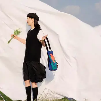 Ženska torba-тоут s cvjetnim ispis, холщовая, s рюшами, Funky Nova обшитая ploče munja, meke torbe na rame velikog kapaciteta, torbe preko ramena