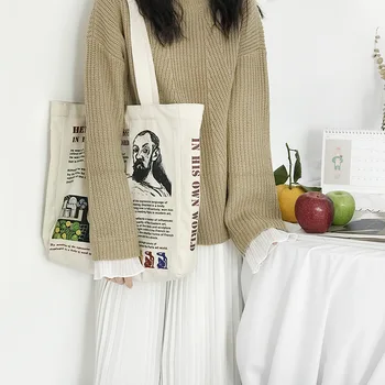 Ženska холщовая torba na rame Henri Matisse, Raspon ispisa, Torbe za kupovinu, torba za knjige za studente, vrećica od pamučne tkanine, torba za djevojčice