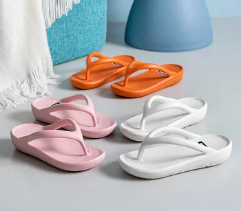 Ženske japanke Ljetne papuče Plaže sandale na mekim cipelama s debelim dnom Udobnost đonovi ženske cipele za djevojčice u kupaonici