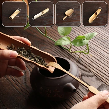 Žličica Od prirodnog Bambusa Kineski Žličica Кунфу Čajna Lopata Ceremonija Čajna Posuđe u Obliku Ribe i Pribor