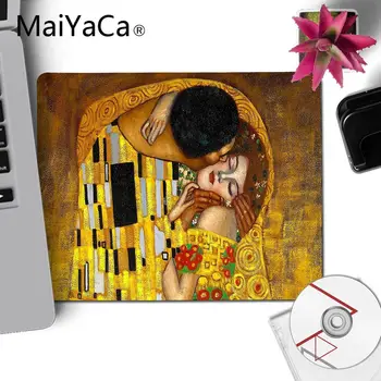 Майяка poljubac Gustav Klimt Gumeni Stolni Miš podloga Za Miša DIY Computer Gaming podloga za miša Ukrasite Dizajn Vašeg stola na poklon