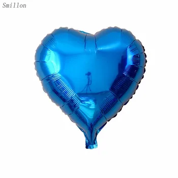 1/10шт Dječji tuš Veliki 18-inčni Srčani Paket Dekoracije Vedra od aluminijske folije srdačan vedra je plin za balon je plin