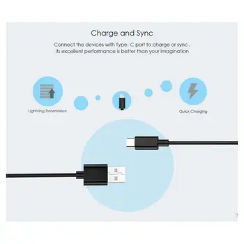 1,2 m Nove Kvalitetne Kabele za Brzo Punjenje USB C Tip C Podržavaju high-Speed Linije za Prijenos Podataka za Samsung S8 S10+
